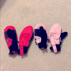 Girls’ thinsulate ski gloves/mittens